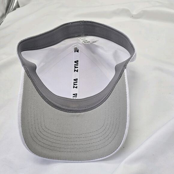 Zyia Active Embroidered Mesh‎ Fitted Hat Womens OS White Camo Polyester Workout - Picture 7 of 7